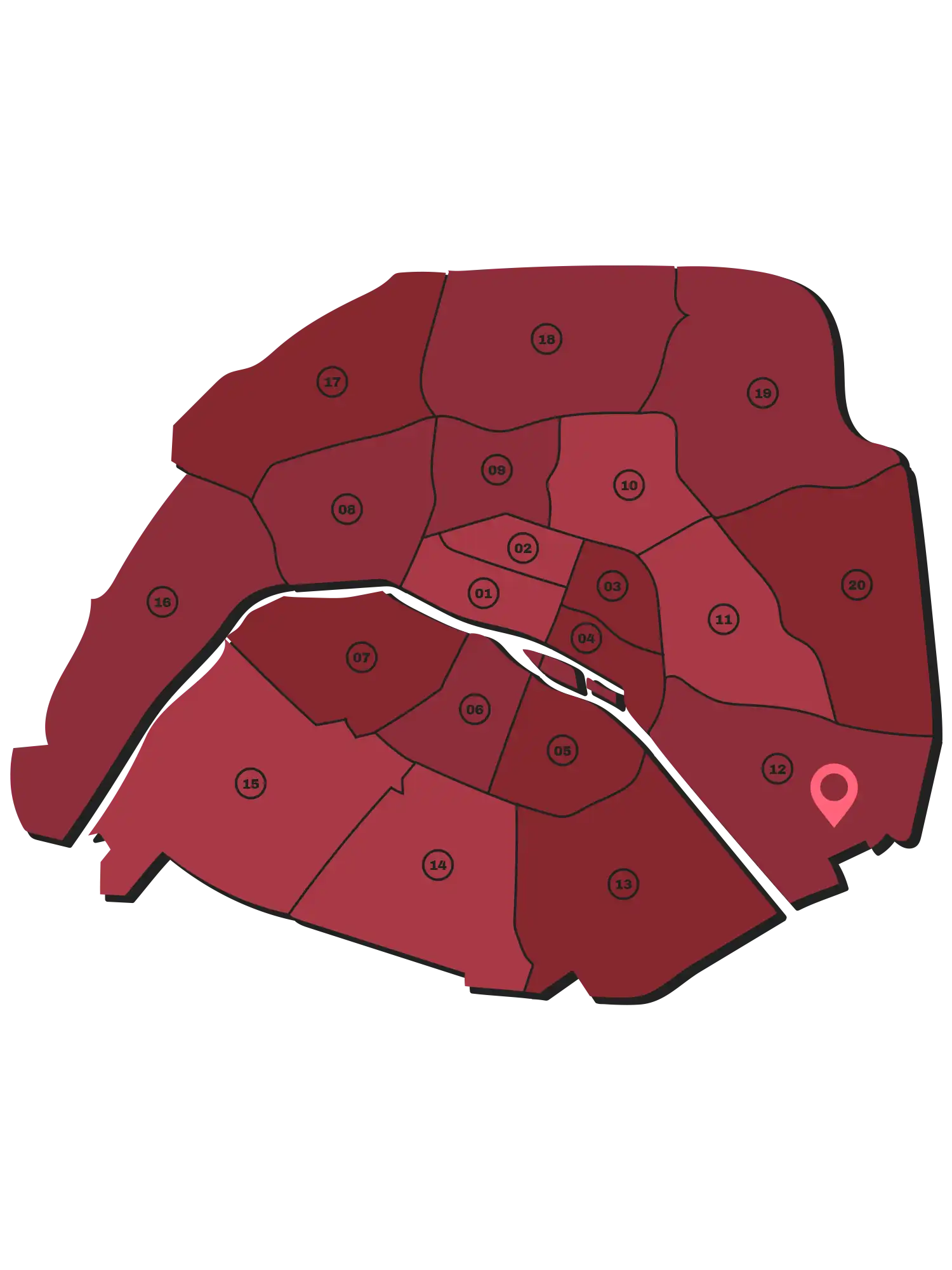 Vue de Paris - Zone d'intervention OFIP Serrurerie