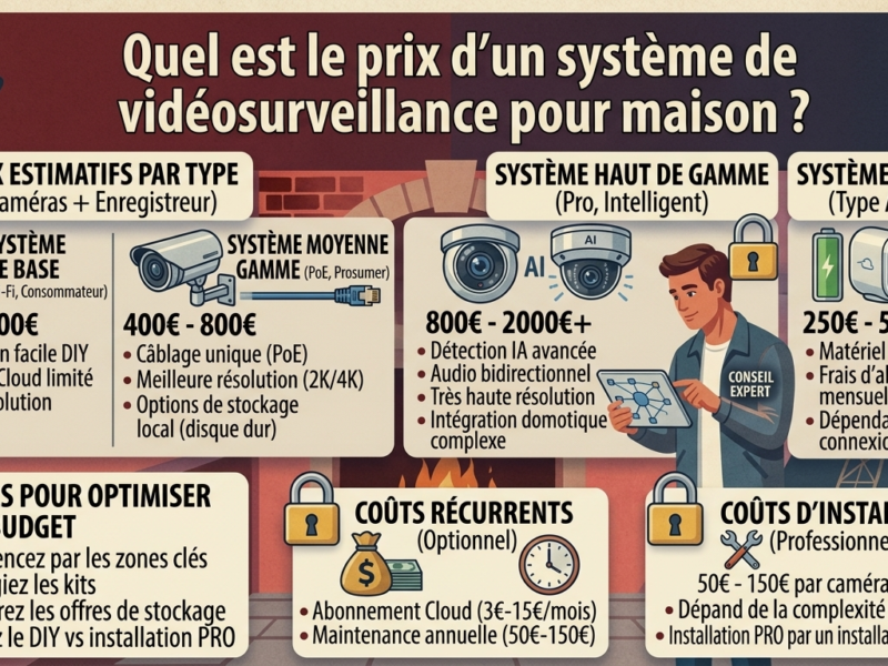Quel est le prix d'un système de videosurveillance ?