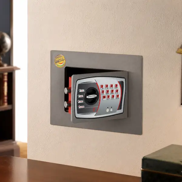 Coffre-fort à emmurer Cofrys STK2P électronique 7 litres posé par OFIP