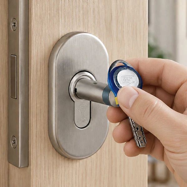 Porte parisienne équipée d'un cylindre Mul-T-Lock connecté par OFIP